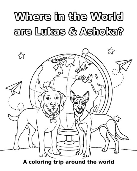 Where in the World coloring book cover